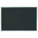 Aarco DF2436028 Designer Fabric Black Bulletin Board with Aluminum Frame 24" x 36" width=