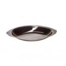 Winco ADO-15 Stainless Steel Oval Au Gratin Dish 15 oz width=