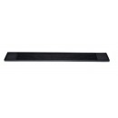 Winco BM-327K Black Rubber Bar Mat, 27'' x 3-1/4'' width=