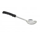 Winco BHSP-13 Slotted Basting Spoon with Stop Hook, 13" width=