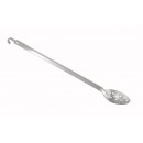 Winco BHKP-21 Extra Heavy Stainless Steel Perforated Basting Spoon, 21" width=