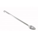 Winco BHKS-21 Extra Heavy Stainless Steel Solid Basting Spoon, 21" width=