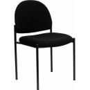 Flash Furniture Black Fabric Comfortable Stackable Steel Side Chair [BT-515-1-BK-GG] width=