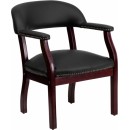 Flash Furniture Black Leather Conference Chair [B-Z105-LF-0005-BK-LEA-GG] width=