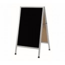 Aarco-AA-11-A-Frame-Sidewalk-Board-with-Black-Melamine-Markerboard-and-Aluminum-Frame-42-quot-x24-quot-