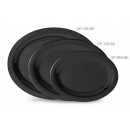GET Enterprises OP-135-BK Black Elegance Oval Platter, 13-1/2"x 10-1/4"(1 Dozen) width=