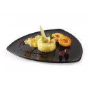 GET Enterprises TP-12-BK Black Elegance Triangle Plate, 12"(1 Dozen) width=