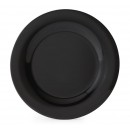 GET Enterprises WP-6-BK Black Elegance Wide Rim Plate, 6-1/2"(4 Dozen) width=
