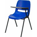 Flash Furniture Blue Ergonomic Shell Chair with Left Handed Flip-Up Tablet Arm [RUT-EO1-BL-LTAB-GG] width=