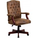 Flash Furniture  Bomber Brown Classic Executive Office Chair [802-BRN-GG] width=