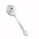 Winco 0024-04 Elegance Plus Bouillon Spoon, Heavy Weight, 18/0 Stainless Steel (1 Dozen) width=