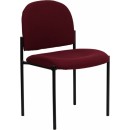 Flash Furniture Burgundy Fabric Comfortable Stackable Steel Side Chair [BT-515-1-BY-GG] width=
