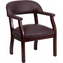 Flash Furniture Burgundy Leather Conference Chair [B-Z105-LF19-LEA-GG] width=