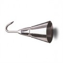FDick 9000615 Stainless Steel Butcher Bell Scraper with Hook,  6" width=