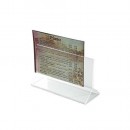 Winco ATCH-46 Acrylic Table Card Holder 4" x 6" width=