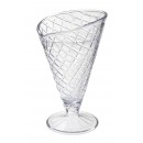 GET Enterprises ICM-26-CL Clear Plastic Waffle Cone Cup, 8 oz. (2 Dozen) width=