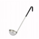 Winco LDC-6 Color-Coded Ladle with Black Handle 6 oz. width=