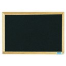 Aarco EC1218B Economy Series Black Composition Chalkboard with Wood Frame 12