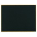 Aarco EC3648B Economy Series Black Composition Chalkboard with Wood Frame 36