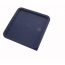 Winco PECC-128 Blue Cover for 12, 18 and 22 Qt. Square Storage Containers width=