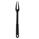 Winco NC-PF2 Black Nylon 2-Prong Cook's Fork width=