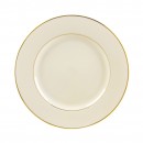 10 Strawberry Street CGLD0001 Cream Double Gold Dinner Plate  10 3/4