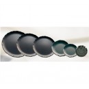 Thunder Group RF1010BW Black Pearl Two-Tone Dinner Plate 10-1/2" (6 Pieces) width=