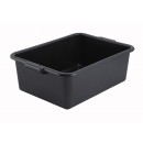 Winco PL-7K Black Dish Box, 7" width=