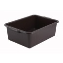 Winco PL-7B Brown Dish Box, 7" width=