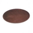 Winco TRH-16 Brown Easy Hold Round Tray, 16'' Dia. width=