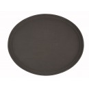 Winco TRH-2722 Brown Oval Easy Hold Tray 22