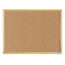 Aarco  EB1824 Economy Series Natural Cork Board with Wood Frame  18'' X 24'' width=