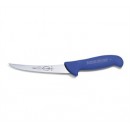 FDick 8298213-01 Ergogrip Curved Semi-Flexible Boning Knife with Black Handle, 5" Blade width=