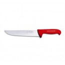 FDick 8234818-03 Ergogrip Butcher Knife with Red Handle,  7" Blade width=