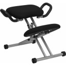 Flash Furniture Ergonomic Kneeling Chair in Black Fabric with Handles [WL-1429-GG] width=