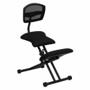Flash Furniture Ergonomic Kneeling Chair with Black Mesh Back and Fabric Seat [WL-3440-GG] width=
