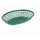 Winco PFB-10G Oval Fast Food Basket, Green (1 Dozen) width=