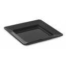 GET Enterprises ML-12-BK Milano Black Square Plate, 12"(1 Dozen) width=