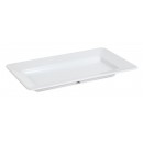 GET Enterprises ML-10-W Milano White Rectangular Plate, 15"x 8"(1 Dozen) width=