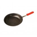 Winco AFP-14XC-H Gladiator Excalibur Non-Stick Fry Pan with Red Silicone Sleeves 14" width=
