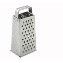 Winco SQG-1 Tapered Box Grater with Handle 4" x 3" x 9" width=