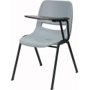 Flash Furniture Gray Ergonomic Shell Chair with Left Handed Flip-Up Tablet Arm [RUT-EO1-GY-LTAB-GG] width=