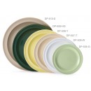 GET Enterprises DP-510-G Green SuperMel Round Plate, 10-1/4"(2 Dozen) width=
