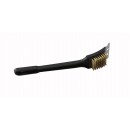 Winco BR-12 Brass Wire Grill and BBQ Brush 12" width=