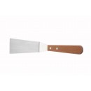 Winco TN165 Grill Spatula with Wooden Handle, 2-1/2" x 5-1/2" Blade width=