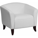 Flash Furniture HERCULES Imperial Series White Leather Chair [111-1-WH-GG] width=