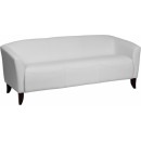 Flash Furniture HERCULES Imperial Series White Leather Sofa [111-3-WH-GG] width=