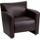 Flash Furniture HERCULES Majesty Series Brown Leather Chair [222-1-BN-GG] width=