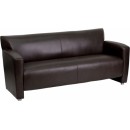 Flash Furniture HERCULES Majesty Series Brown Leather Sofa [222-3-BN-GG] width=