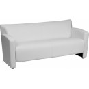 Flash Furniture HERCULES Majesty Series White Leather Sofa [222-3-WH-GG] width=
